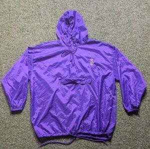 Vintage Volkswage Jacket Mens Size XL Purple Dunbrooke Lightweight Windbreaker